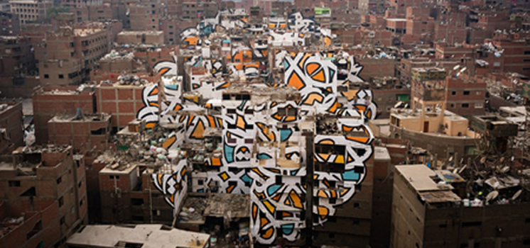 Il murales tentacolare che omaggia i netturbini del Cairo&nbsp;(Egitto)