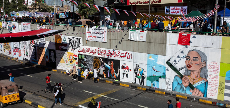 In Iraq, dove la bellezza è stata a lungo soppressa, l’arte fiorisce in mezzo alle proteste&nbsp;(Iraq)